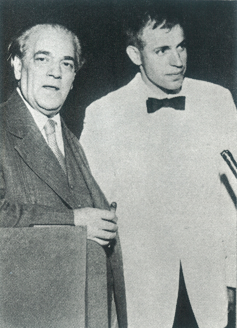 Heitor Villa Lobos, Brazilian composer, and RAB  1957